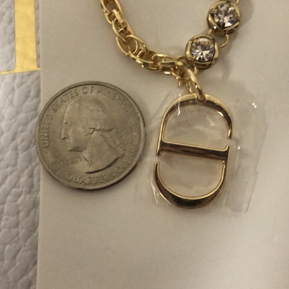 Authentic Dior Logo Charm Necklace - Picture 3 of 5
